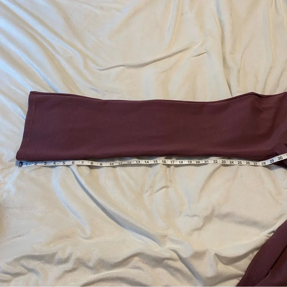 BetaBrand Mauve Yoga like Dress Pants Straight Leg Mid Rise Sz Small Career Wear